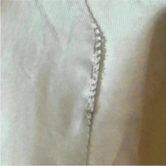 Love Moschino Vintage Women's Cream Ruffled & Belted Coat Size US 12 Fits Like 6 - Picture 6 of 9